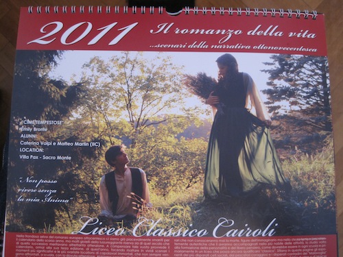 Il calendario del Liceo Cairoli