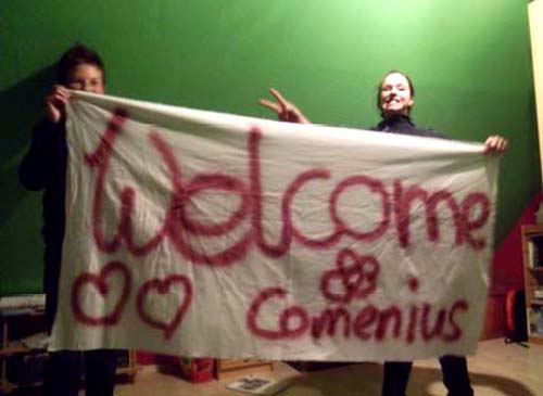 Un momento del progetto Comenius del Liceo Marie Curie di Tradate