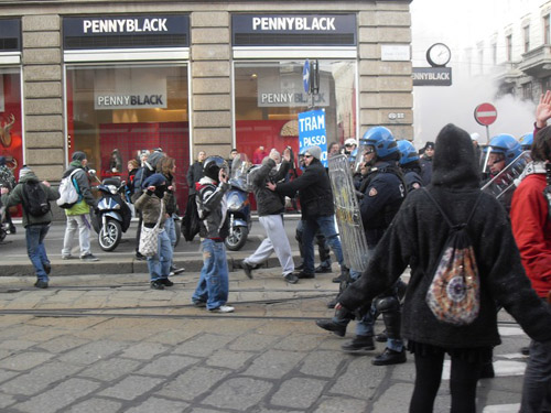 I cortei degli studenti milanesi