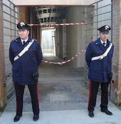 Il cimitero dove era stata trafugata
