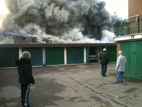 samarate incendio foto