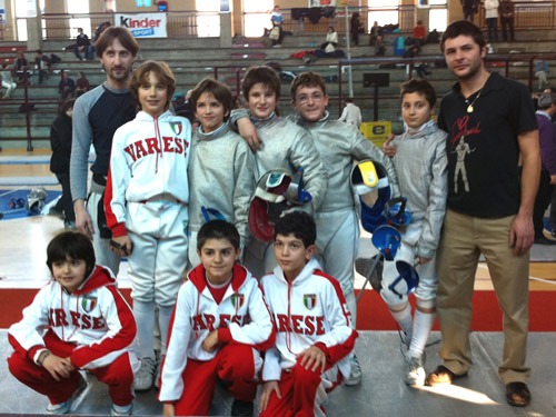 squadra sciabola varesina febbraio 2011