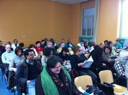 Un momento dell'assemblea organizzata dalla Fials all'ospedale di Varese
