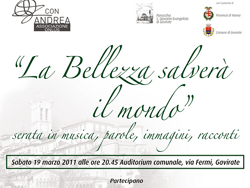La locandina dell'evento in programma sabato 19 marzo 2011 a Gavirate