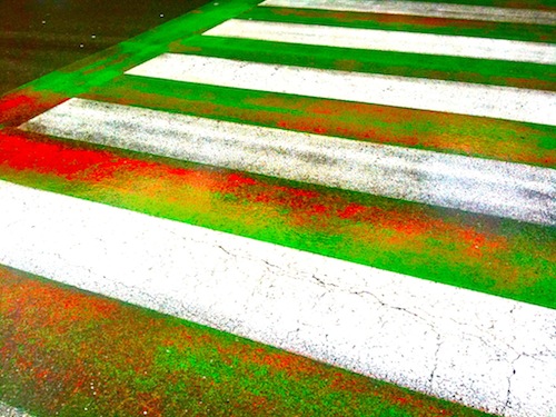 Strisce pedonali tricolore