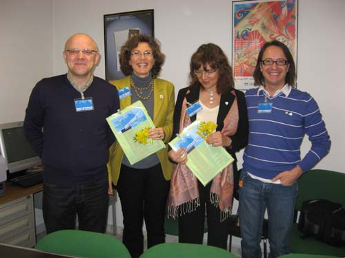 Da sinistra Antonio Tarantino, Cecilia Sironi, Giliola Baccin e Aurelio Filippini