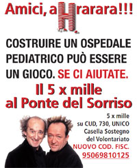 Locandina Ponte del Sorriso cinque per mille