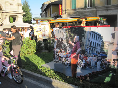 La foto dell'ideatore della pedalata, Garavaglia