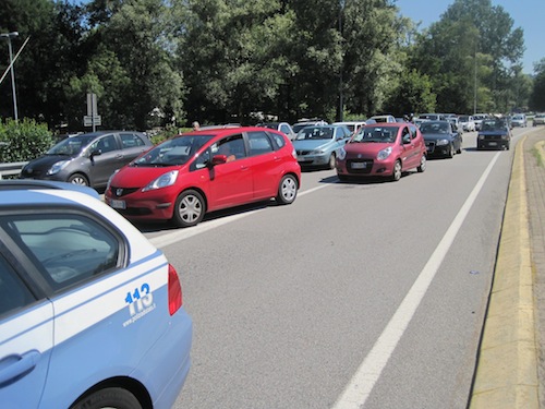 La fila dello scontro 