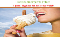 La locandina della dieta del gelato di Welcome Weight