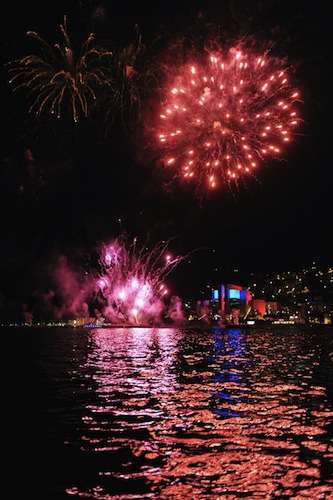 fuochi d'artificio a campione d'italia