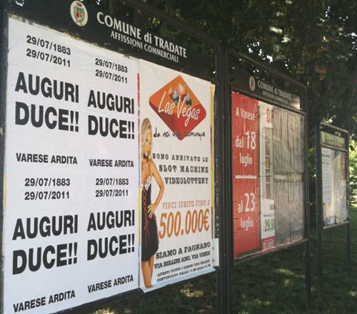 tradate mussolini manifesti