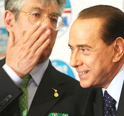 umberto bossi silvio berlusconi