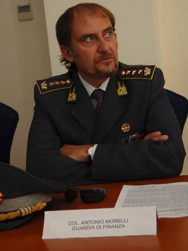 il comandante Antonio Morelli