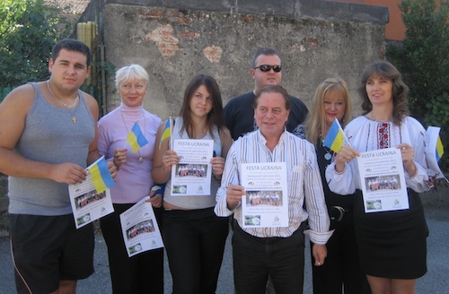 Il gruppo organizzatore della festa Ucraina
