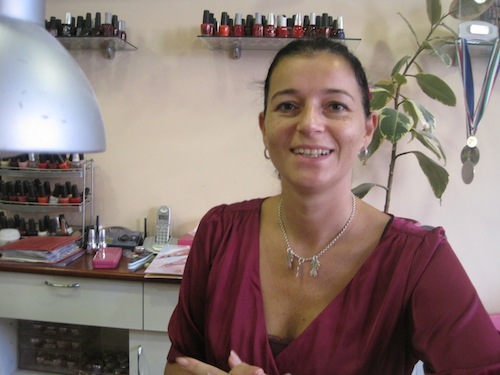 Noemi al lavoro a Biumo