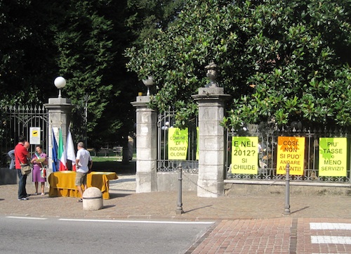 protesta a villa Bianchi