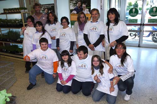 Il gruppo che ha partecipato alla Giornata nazionale della Sindrome di Down
