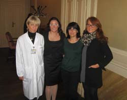 la dottoressa Grande, la professoressa Rovera, Antonietta e Adele patrini