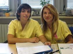 Irene e Selene, infermiere all'hospice di Varese