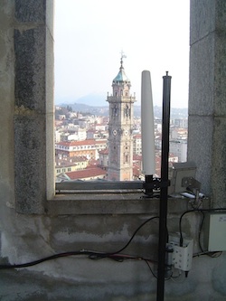 Antenne in vista del Bernascone