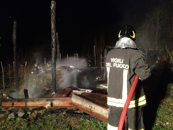 Incendio al capanno