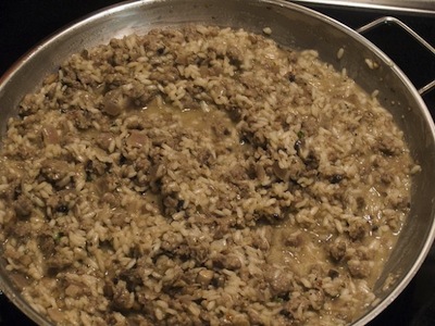 risotto coi fegatini di pollo