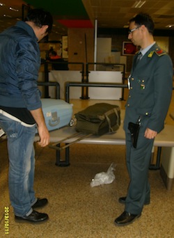 cocaina sequestrata a Malpensa