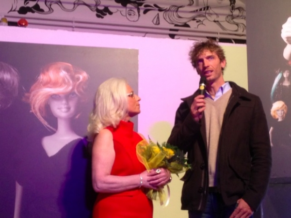 Il direttore di Living, Nicoletta Romano, con Elia Luini