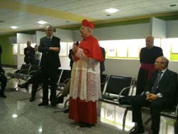 Il cardinale Angelo Scola insieme al direttore Bergamaschi