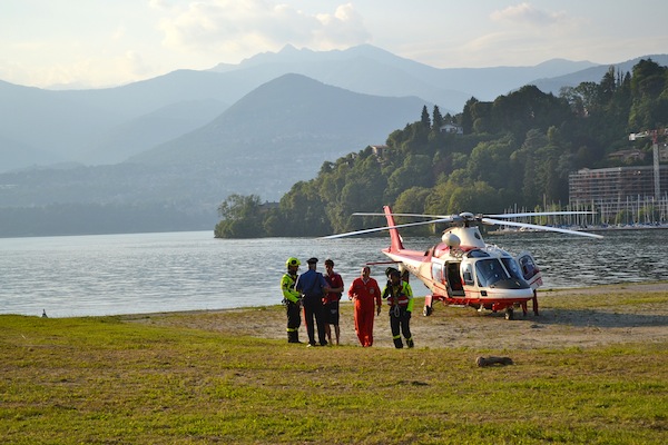 ciclisti salvati vigili del fuoco sasso del ferro