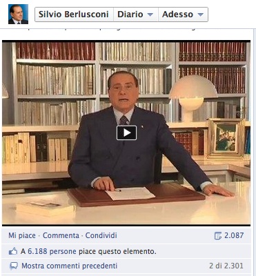 berlusconi facebook