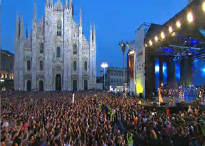 Concertone in Piazza Duomo con Radio Italia 