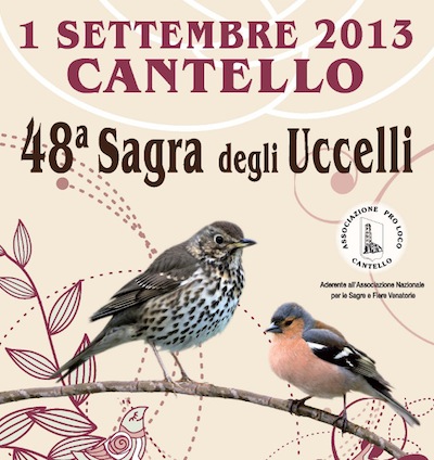 sagra degli uccelli cantello