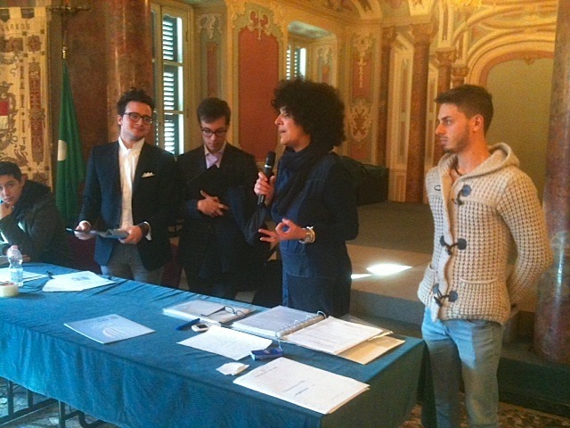 Il momento della proclamazione di Alessandro Macchi