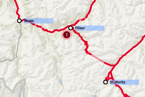 svizzera incidente ferroviario treno deragliato mappa 