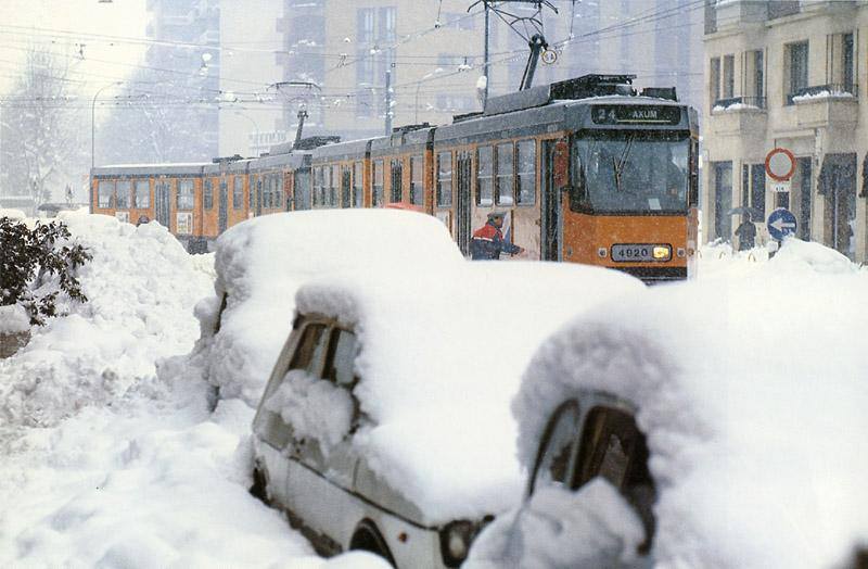 Milano nevicata 1985 nevicata del secolo