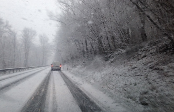 nevicata galliate foto